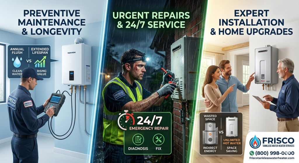 Frisco Tankless Water Heater Pros electric tankless water heater installation services - Frisco